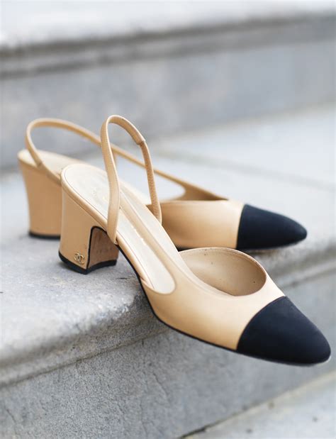 Chanel slingback pumps